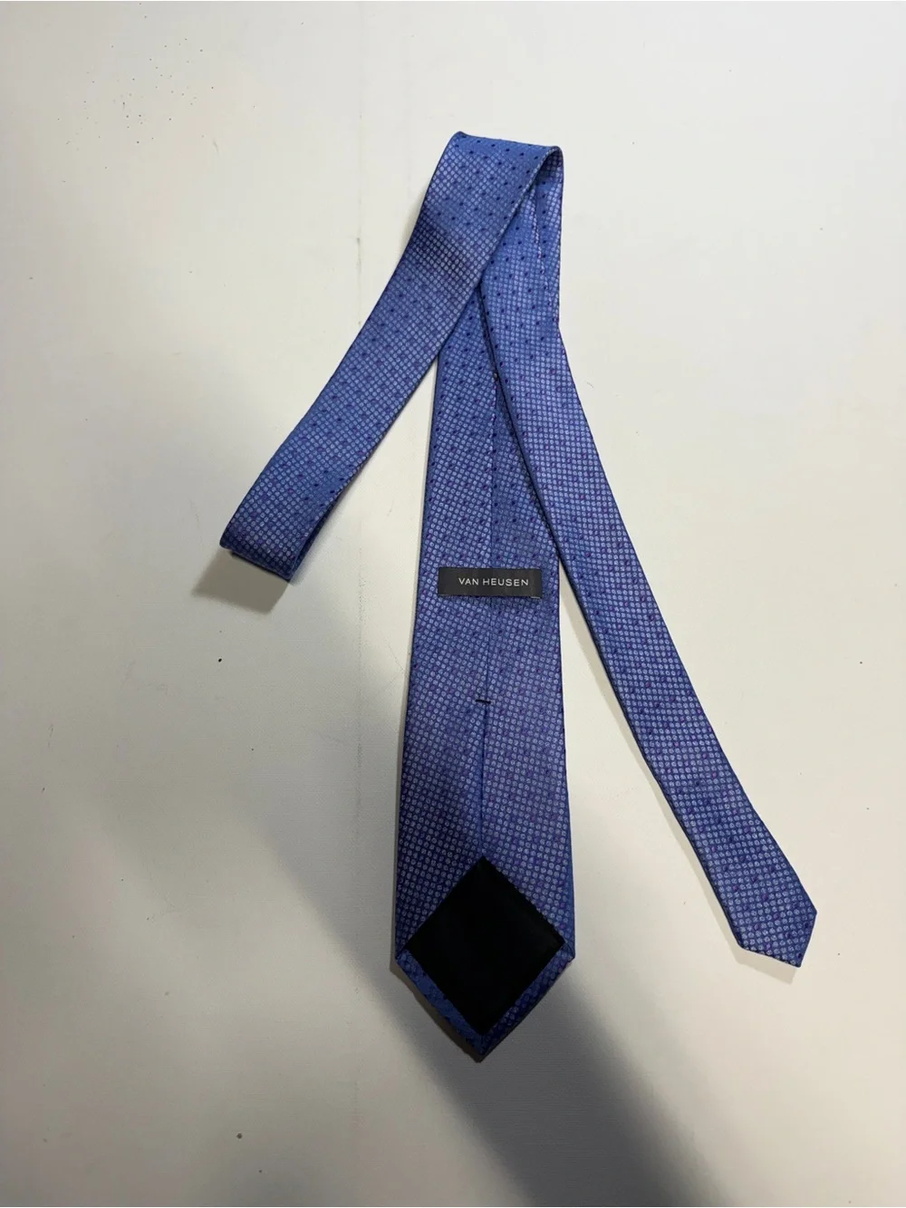 Van Heusen Purple-Blue Microdot Silk Tie